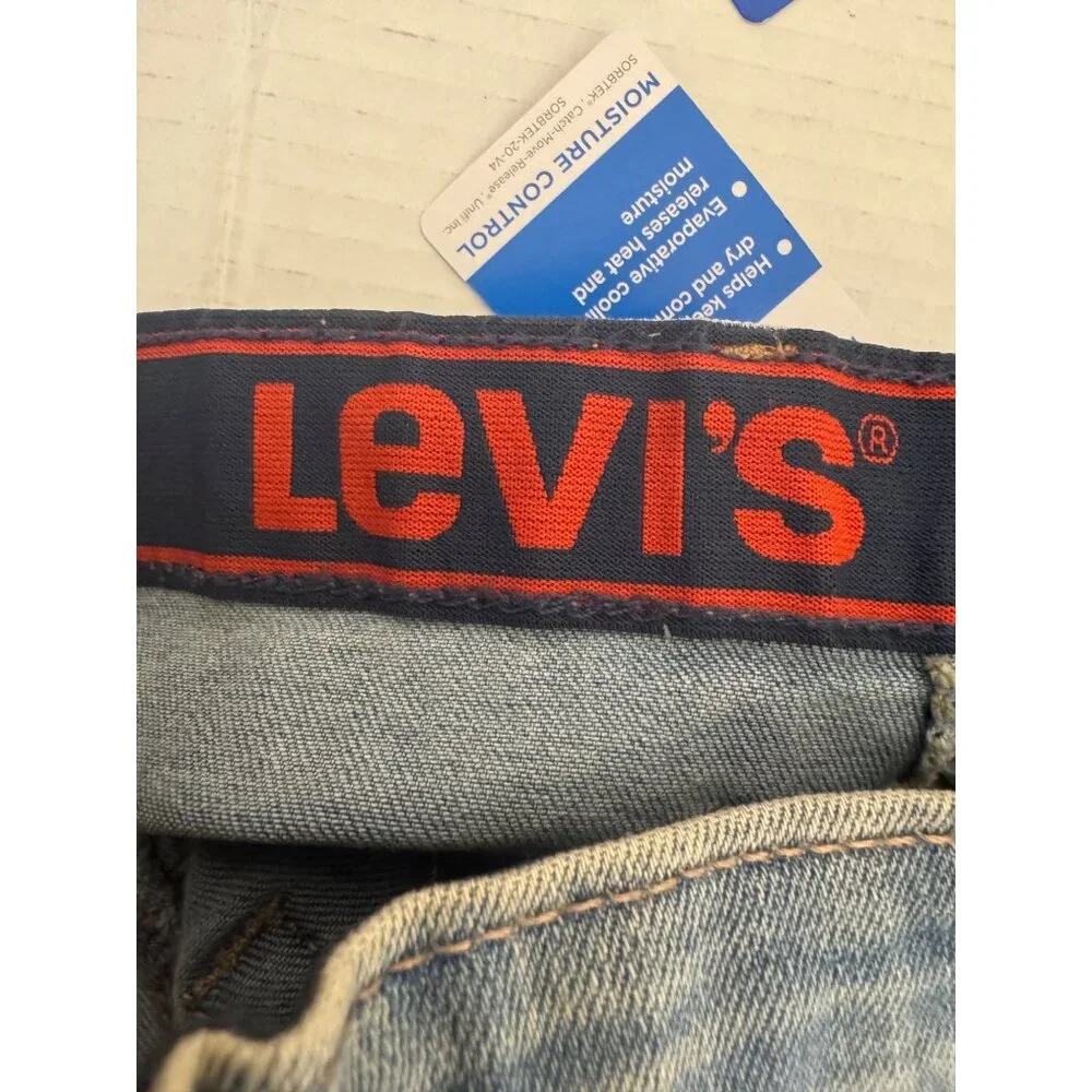NWT Levis 514 Slim Fit Boys 24x25 Light Wash Performance Jeans